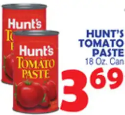 Bravo Supermarkets HUNT'S TOMATO PASTE offer