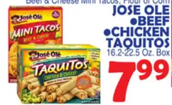 Bravo Supermarkets JOSE OLE BEEF, CHICKEN TAQUITOS offer