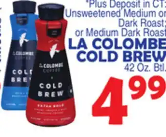 Bravo Supermarkets LA COLOMBE COLD BREW offer