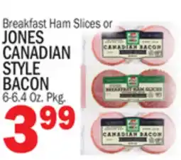 Bravo Supermarkets JONES CANADIAN STYLE BACON offer