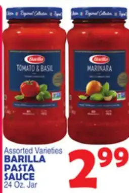 Bravo Supermarkets BARILLA PASTA SAUCE offer