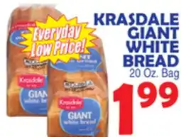 Bravo Supermarkets KRASDALE GIANT WHITE BREAD offer
