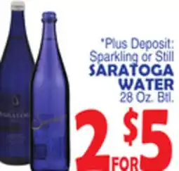 Bravo Supermarkets SARATOGA WATER offer