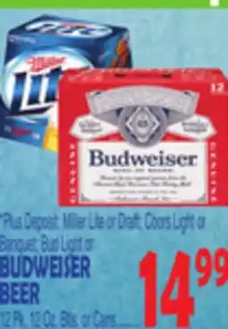 Bravo Supermarkets BUDWEISER BEER offer
