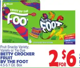 Bravo Supermarkets BETTY CROCKER FRUIT BY THE FOOT offer