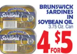 Bravo Supermarkets BRUNSWICK SARDINES IN SOYBEAN OIL offer