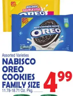 Bravo Supermarkets NABISCO OREO COOKIES FAMILY SIZE offer