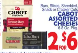 Bravo Supermarkets CABOT ASSORTED CHEESES offer