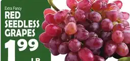 Bravo Supermarkets RED SEEDLESS GRAPES offer