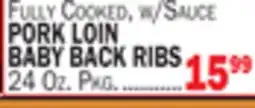 Bravo Supermarkets PORK LOIN BABY BACK RIBS offer
