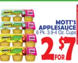 Bravo Supermarkets MOTT'S APPLESAUCE offer