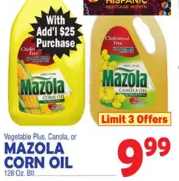 Bravo Supermarkets MAZOLA CORN OIL offer