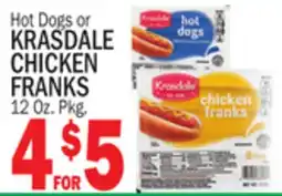 Bravo Supermarkets KRASDALE CHICKEN FRANKS offer