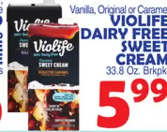 Bravo Supermarkets VIOLIFE DAIRY FREE SWEET CREAM offer