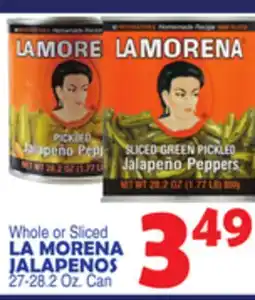 Bravo Supermarkets LA MORENA JALAPENOS offer