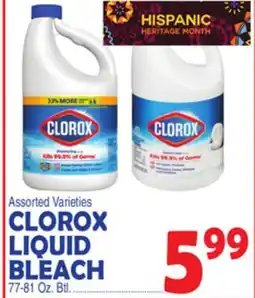 Bravo Supermarkets CLOROX LIQUID BLEACH offer