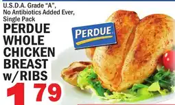 Bravo Supermarkets PERDUE WHOLE CHICKEN BREAST w/RIBS offer