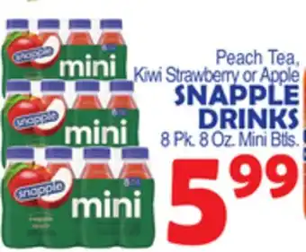 Bravo Supermarkets SNAPPLE DRINKS offer