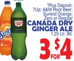 Bravo Supermarkets CANADA DRY GINGER ALE offer