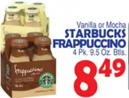 Bravo Supermarkets STARBUCKS FRAPPUCCINO offer