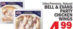 Bravo Supermarkets BELL & EVANS PARTY CHICKEN WINGS offer