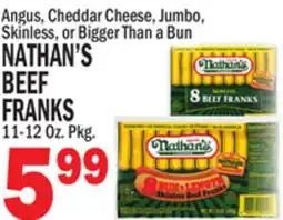 Bravo Supermarkets NATHAN'S BEEF FRANKS offer