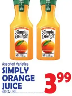Bravo Supermarkets SIMPLY ORANGE JUICE offer
