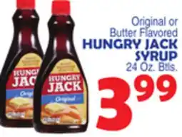 Bravo Supermarkets HUNGRY JACK SYRUP offer