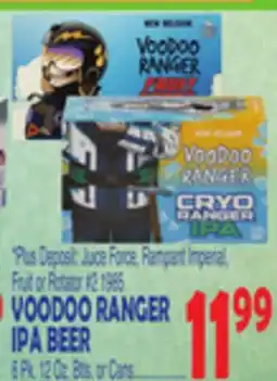 Bravo Supermarkets VOODOO RANGER IPA BEER 6 Pk. 12 Oz. Btls. or Cans offer