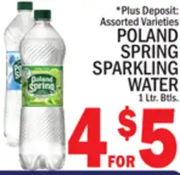 C Town POLAND SPRING SPARKLING WATER offer