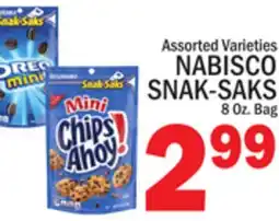 C Town NABISCO SNAK-SAKS offer