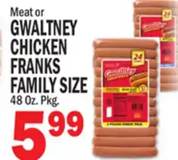 C Town GWALTNEY CHICKEN FRANKS FAMILY SIZE offer