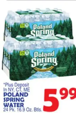Bravo Supermarkets POLAND SPRING WATER offer