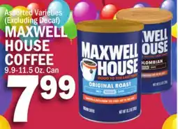 C Town MAXWELL HOUSE COFFEE offer
