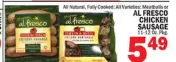 C Town AL FRESCO CHICKEN SAUSAGE offer