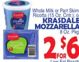 Bravo Supermarkets KRASDALE MOZZARELLA offer