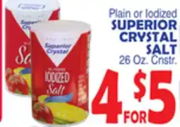 Bravo Supermarkets SUPERIOR CRYSTAL SALT offer