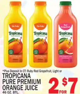 C Town TROPICANA PURE PREMIUM ORANGE JUICE offer