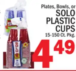 C Town SOLO PLASTIC CUPS offer