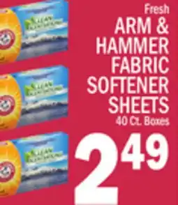 C Town ARM & HAMMER FABRIC SOFTENER SHEETS offer