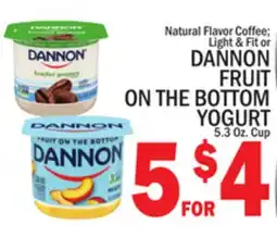 C Town DANNON FRUIT ON THE BOTTOM YOGURT offer