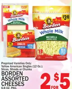 C Town BORDEN ASSORTED CHEESES offer