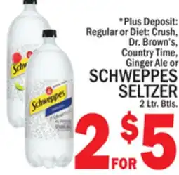 C Town SCHWEPPES SELTZER offer
