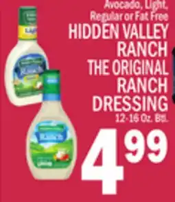 C Town HIDDEN VALLEY RANCH THE ORIGINAL RANCH DRESSING offer