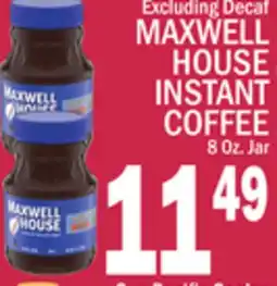 C Town MAXWELL HOUSE INSTANT COFFEE offer