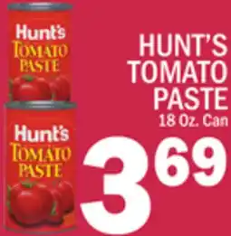 C Town HUNT'S TOMATO PASTE offer