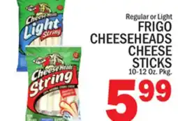C Town FRIGO CHEESEHEADS CHEESE STICKS offer
