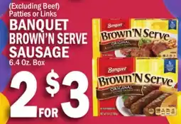 C Town BANQUET BROWN'N SERVE SAUSAGE offer