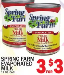 C Town SPRING FARM EVAPORATED MILK offer
