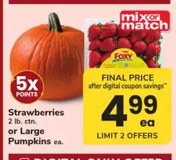 ACME Strawberries 2 lb. ctn. or Large Pumpkins offer